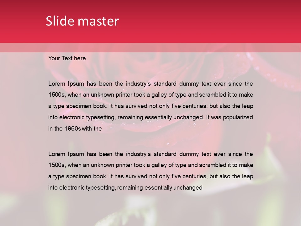 Petal Romantic Beauty PowerPoint Template