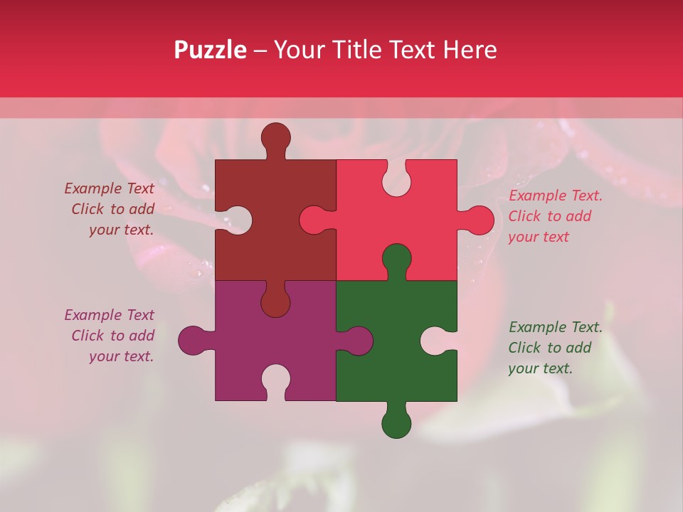 Petal Romantic Beauty PowerPoint Template