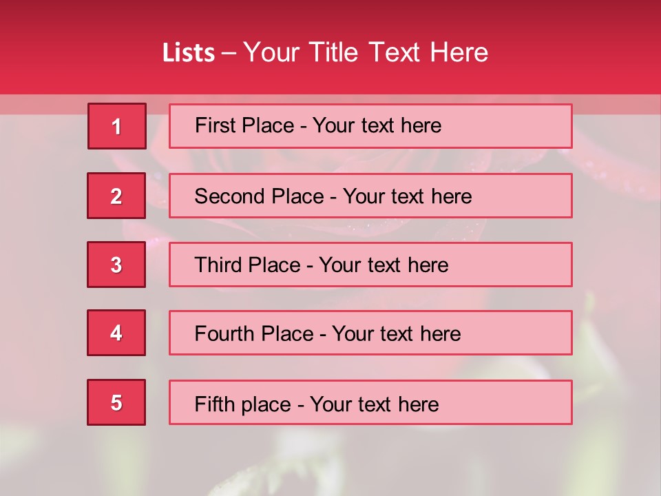 Petal Romantic Beauty PowerPoint Template