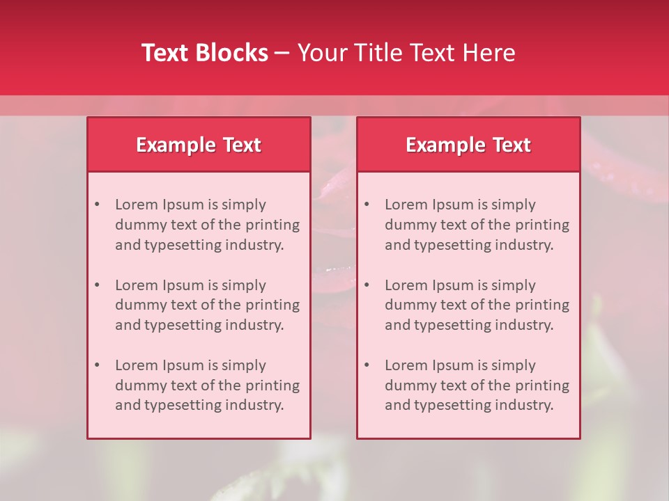 Petal Romantic Beauty PowerPoint Template