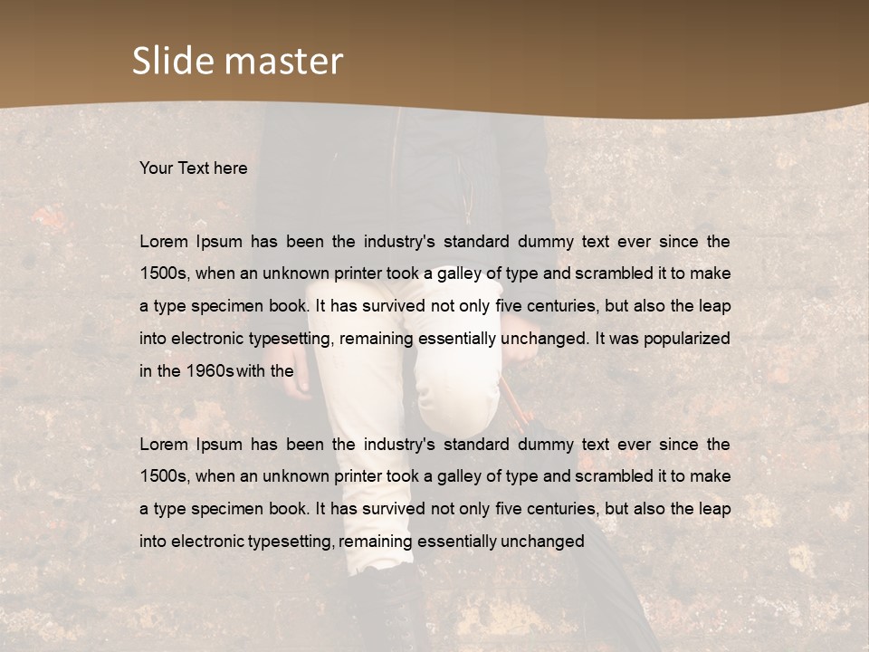 Boots Cloudy Leaning PowerPoint Template