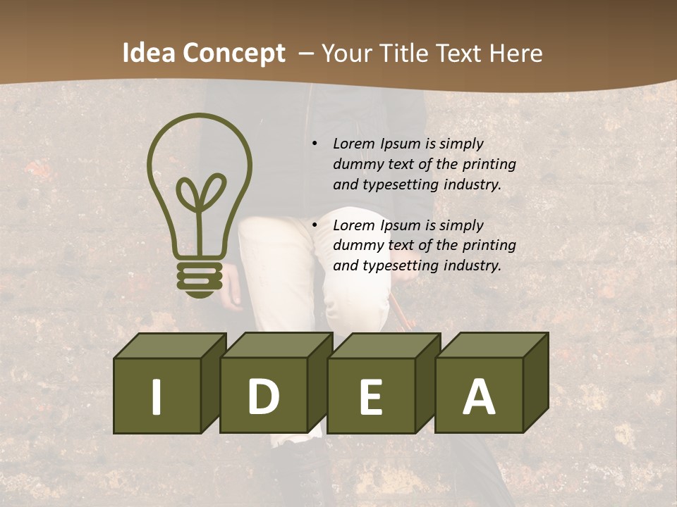 Boots Cloudy Leaning PowerPoint Template