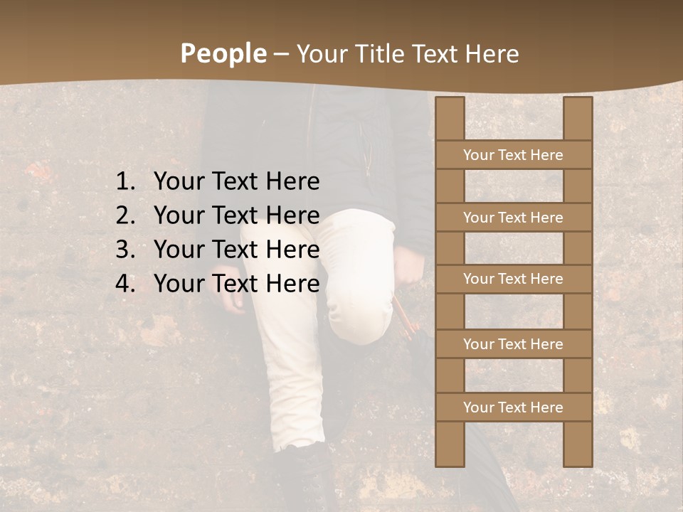 Boots Cloudy Leaning PowerPoint Template