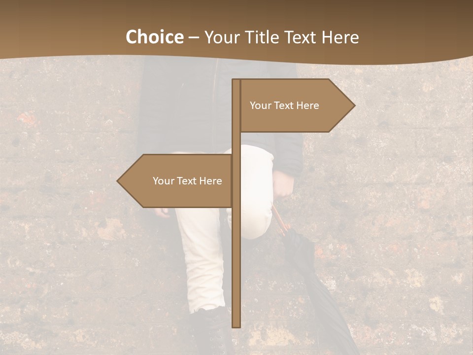 Boots Cloudy Leaning PowerPoint Template