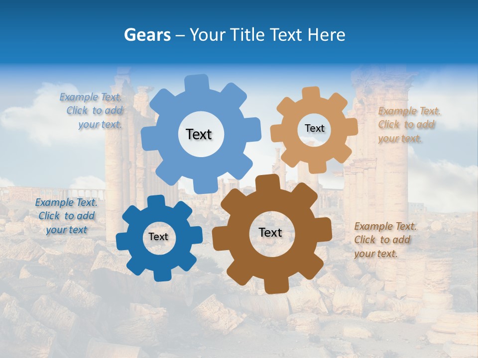 Syria Past Ruin PowerPoint Template