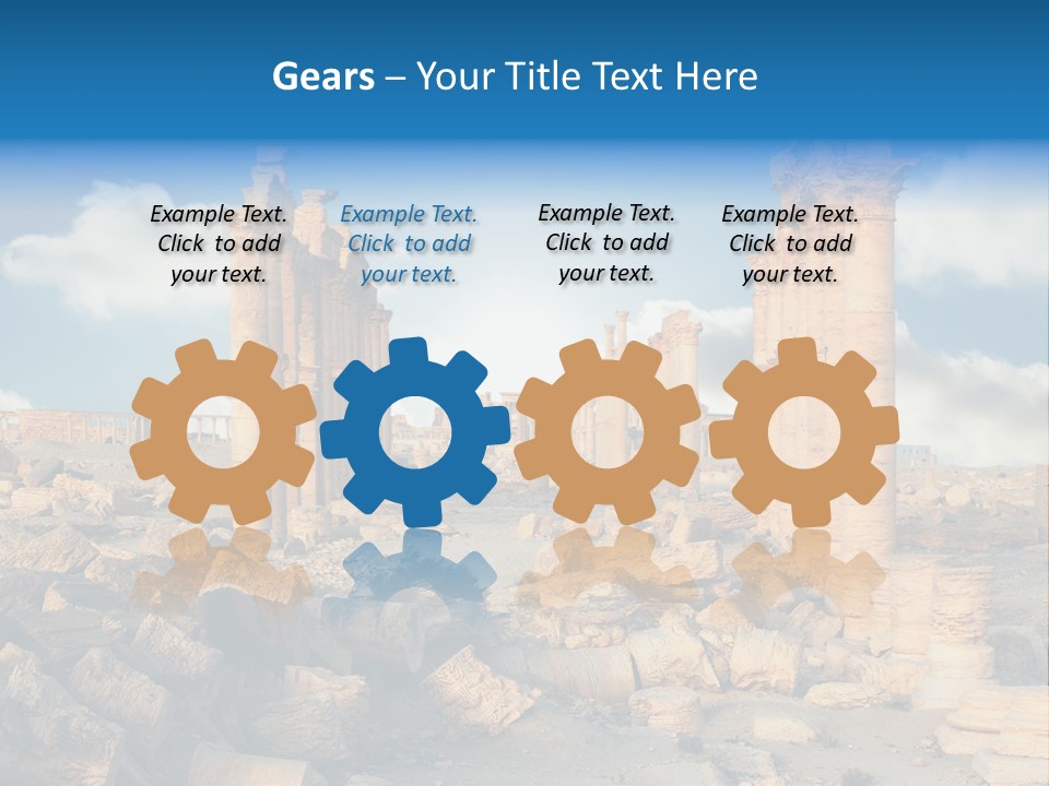 Syria Past Ruin PowerPoint Template