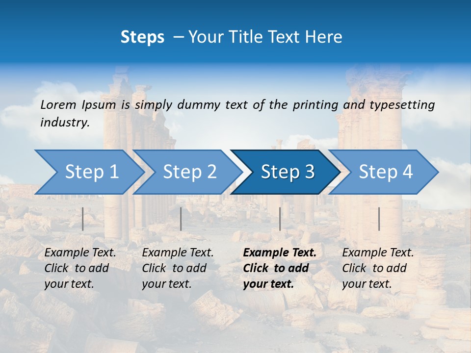 Syria Past Ruin PowerPoint Template