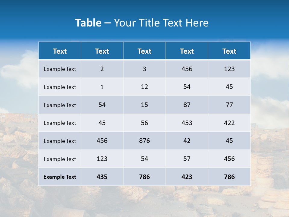 Syria Past Ruin PowerPoint Template