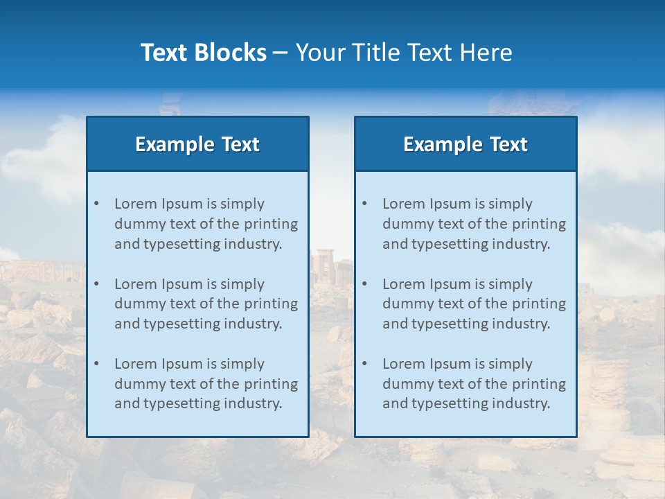 Syria Past Ruin PowerPoint Template