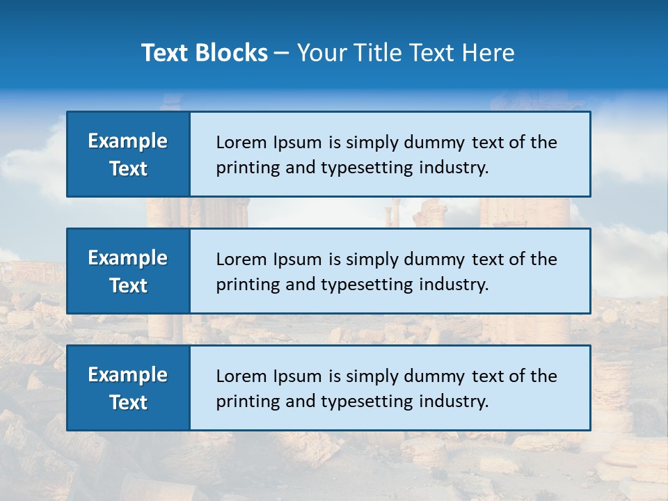 Syria Past Ruin PowerPoint Template