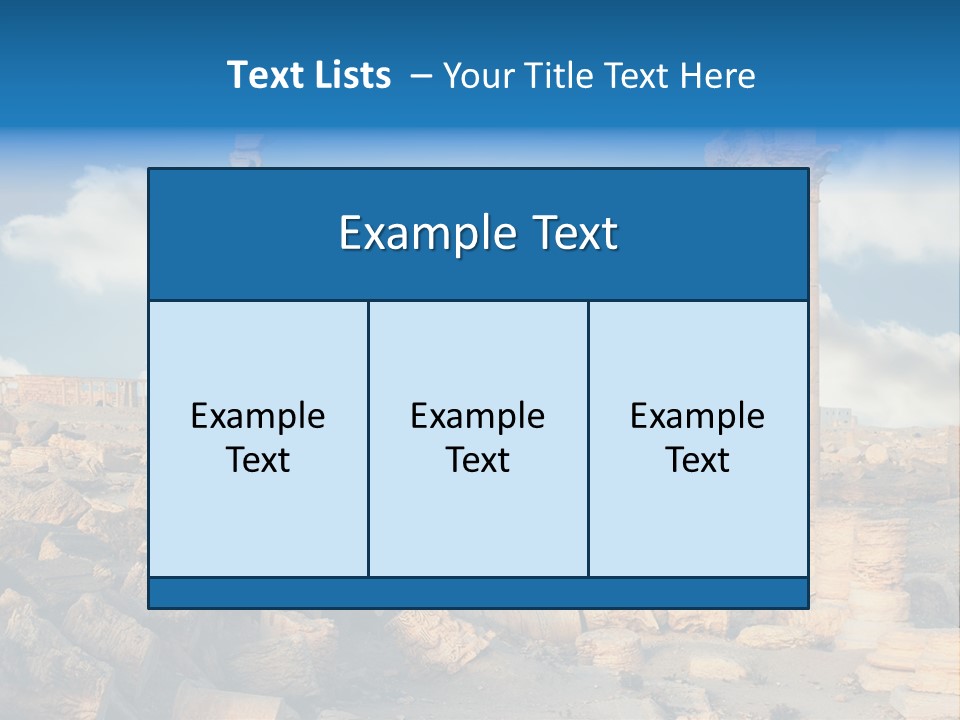 Syria Past Ruin PowerPoint Template