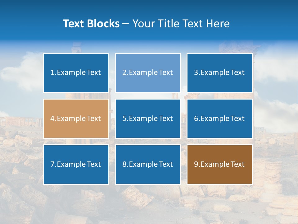 Syria Past Ruin PowerPoint Template