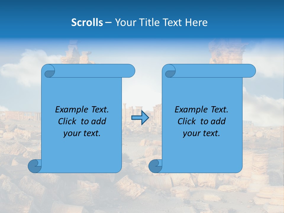 Syria Past Ruin PowerPoint Template