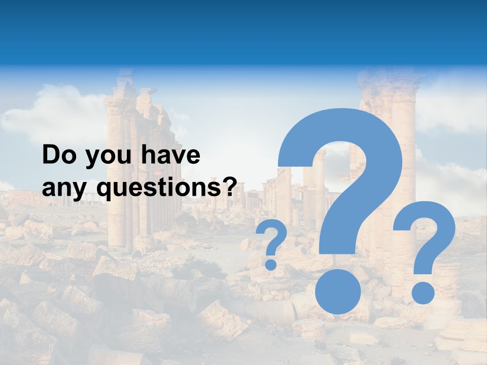 Syria Past Ruin PowerPoint Template