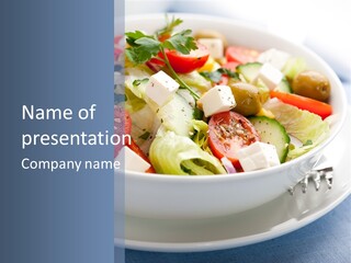 Meal Tomatoes Healthy PowerPoint Template