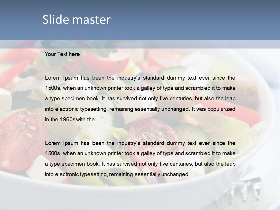 Meal Tomatoes Healthy PowerPoint Template