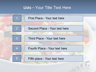 Meal Tomatoes Healthy PowerPoint Template