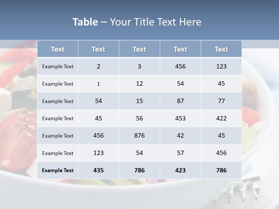 Meal Tomatoes Healthy PowerPoint Template
