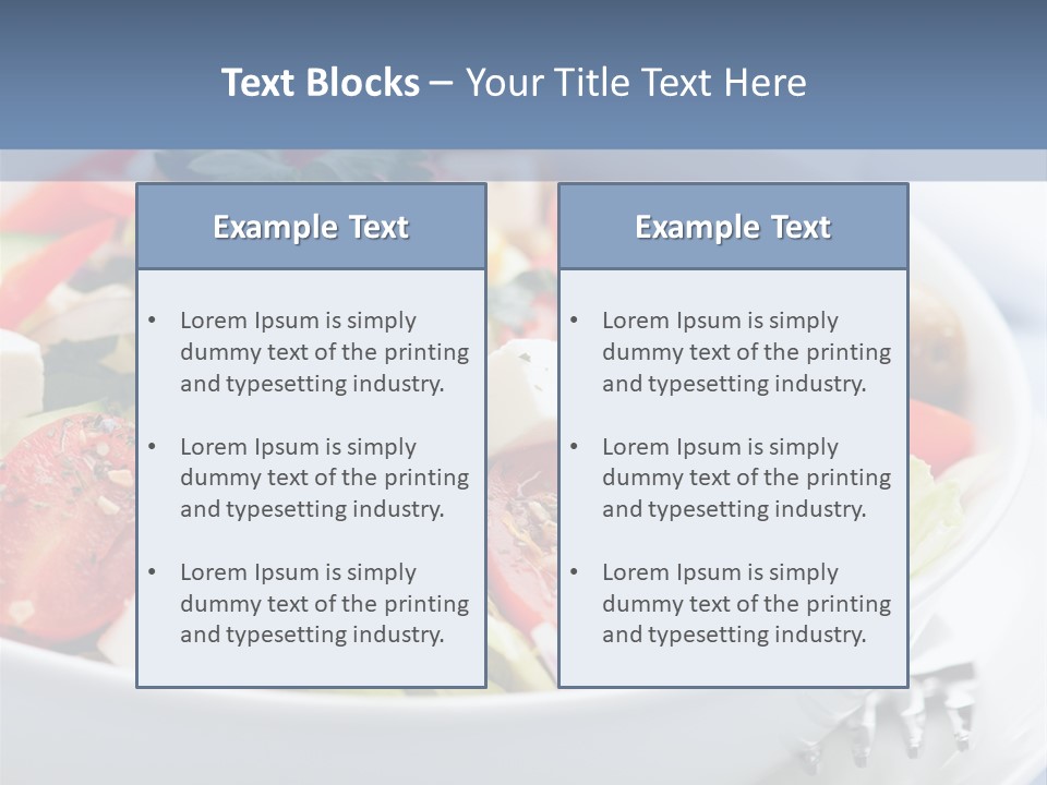 Meal Tomatoes Healthy PowerPoint Template