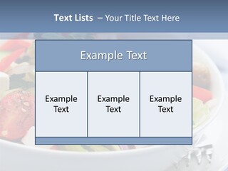 Meal Tomatoes Healthy PowerPoint Template