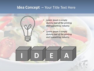 Meal Tomatoes Healthy PowerPoint Template