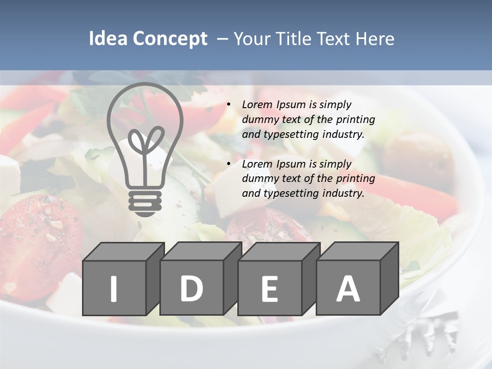 Meal Tomatoes Healthy PowerPoint Template