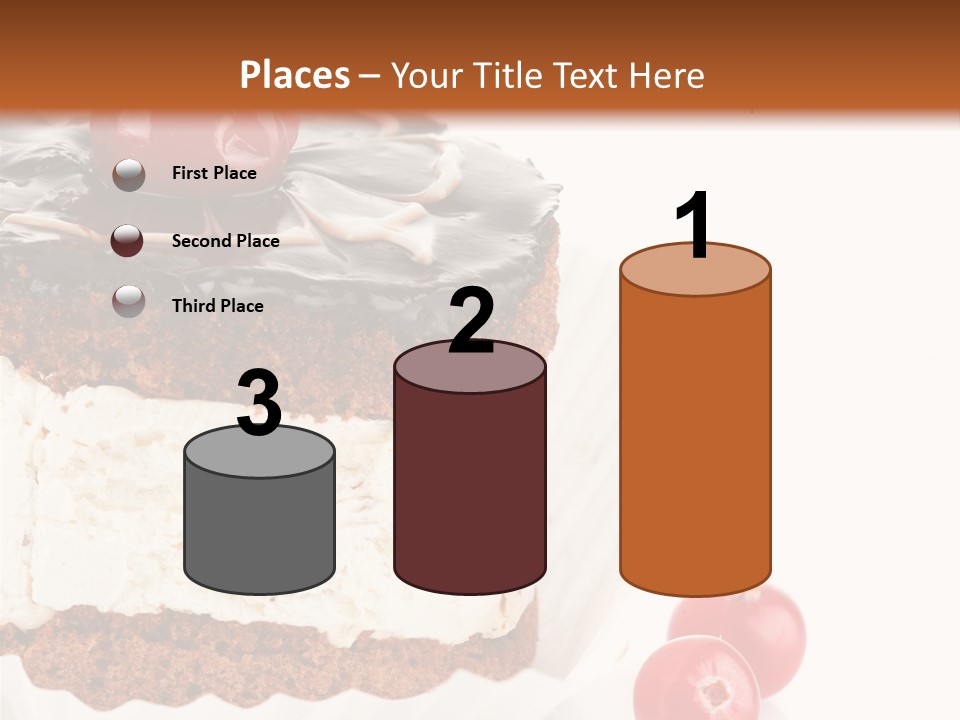 Black Calorie Sweetness PowerPoint Template