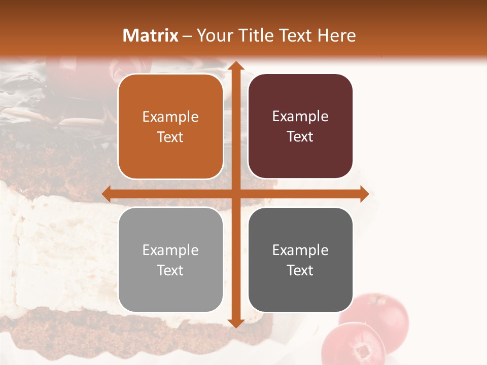 Black Calorie Sweetness PowerPoint Template