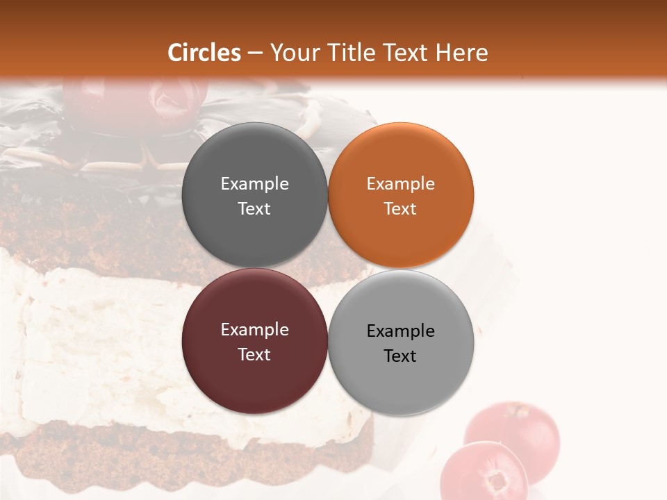 Black Calorie Sweetness PowerPoint Template