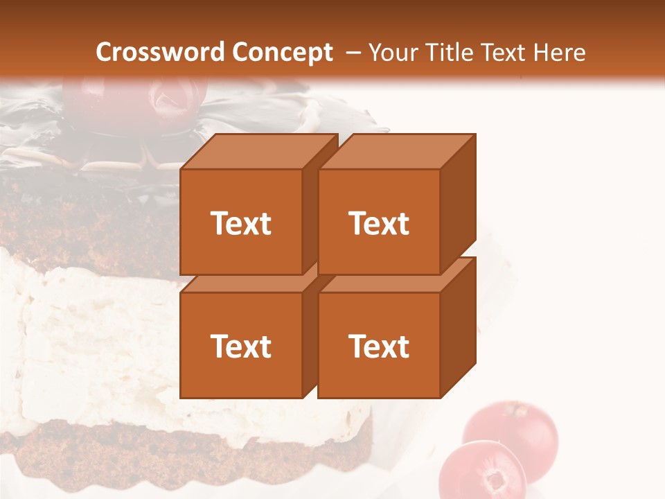 Black Calorie Sweetness PowerPoint Template