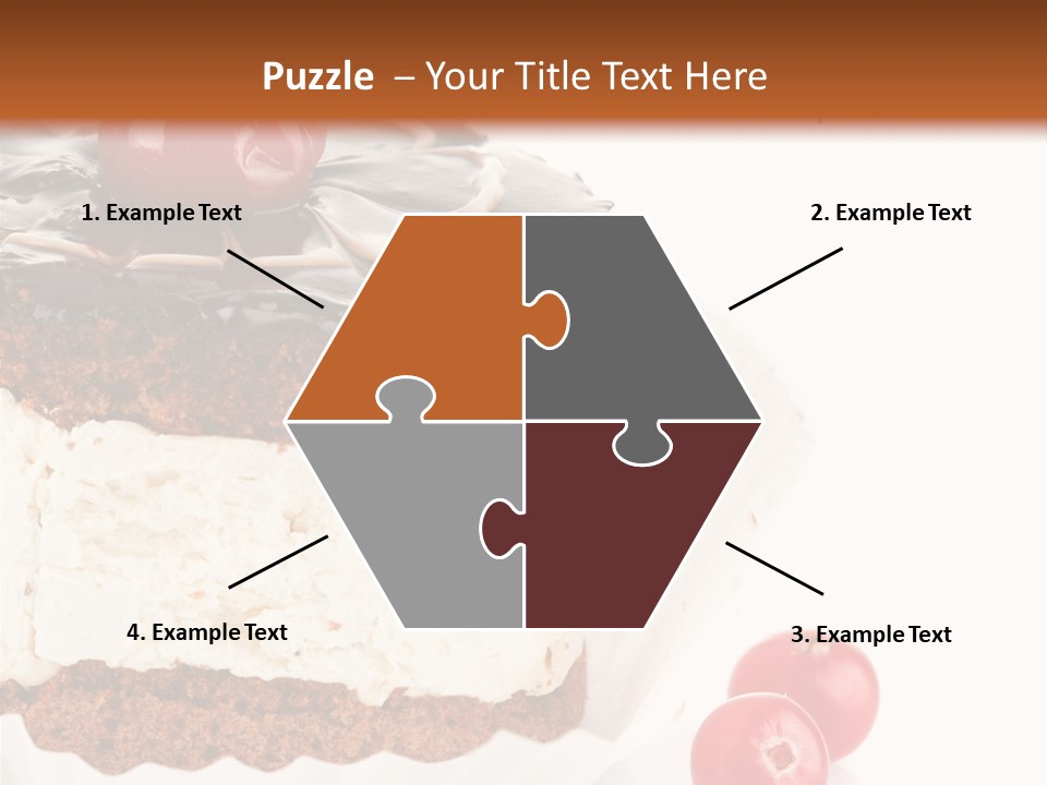 Black Calorie Sweetness PowerPoint Template