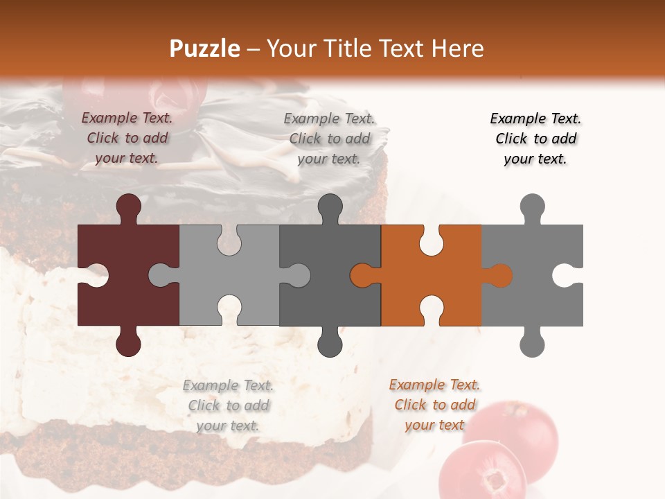 Black Calorie Sweetness PowerPoint Template