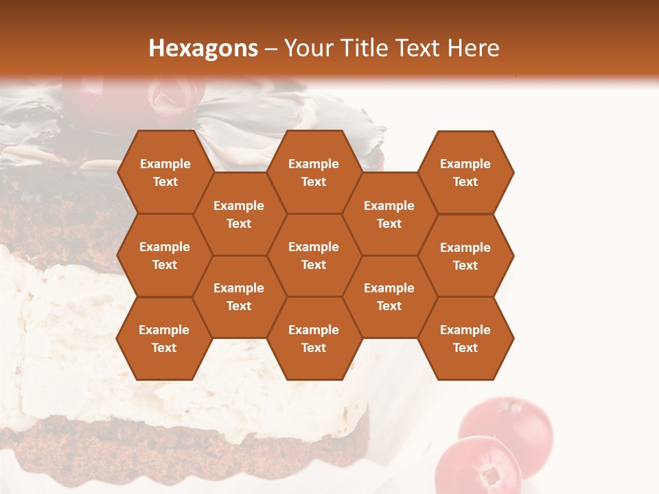 Black Calorie Sweetness PowerPoint Template