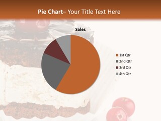 Black Calorie Sweetness PowerPoint Template