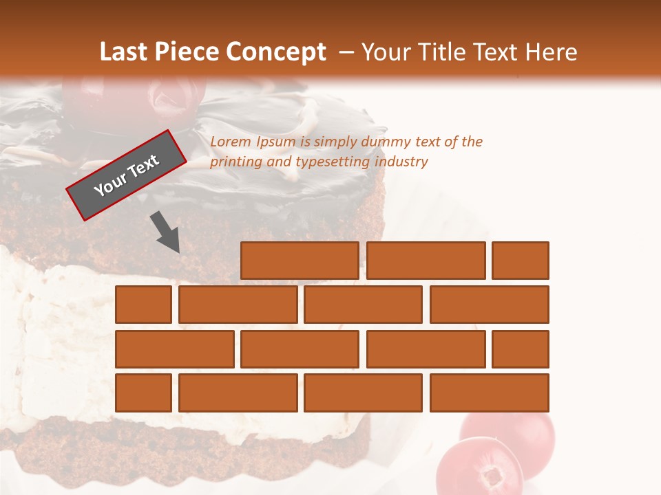 Black Calorie Sweetness PowerPoint Template