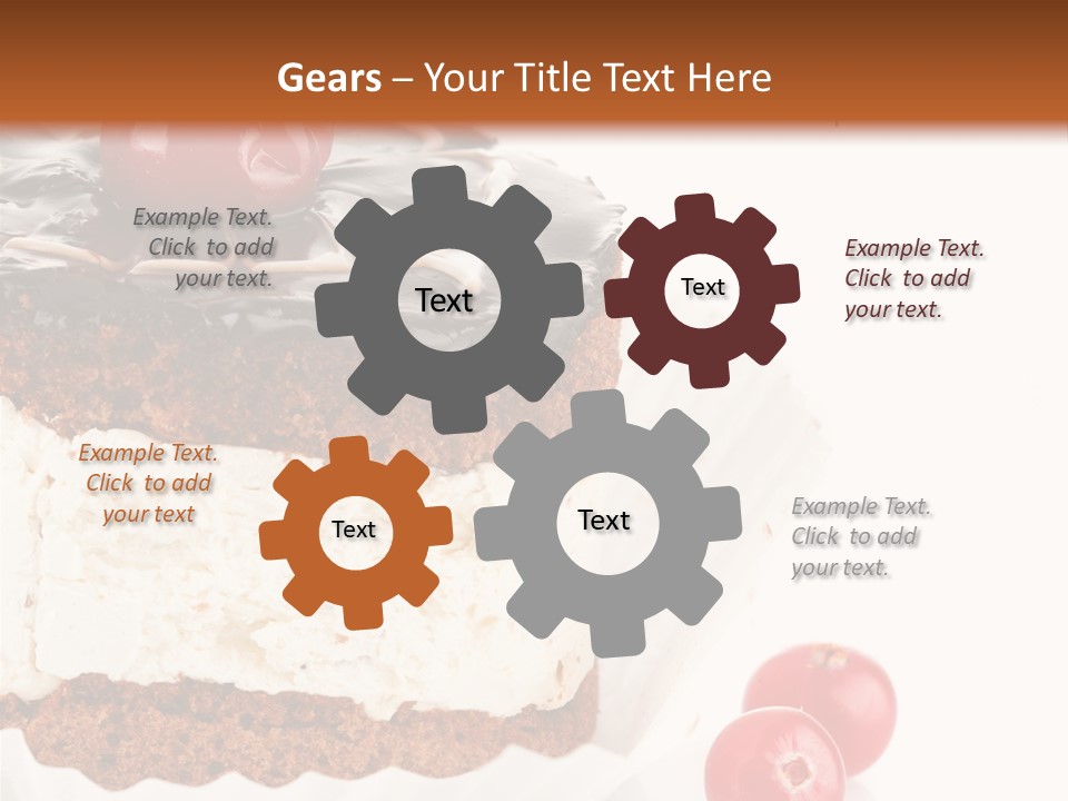 Black Calorie Sweetness PowerPoint Template