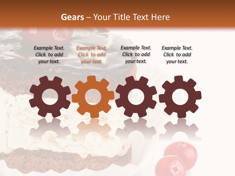 Black Calorie Sweetness PowerPoint Template