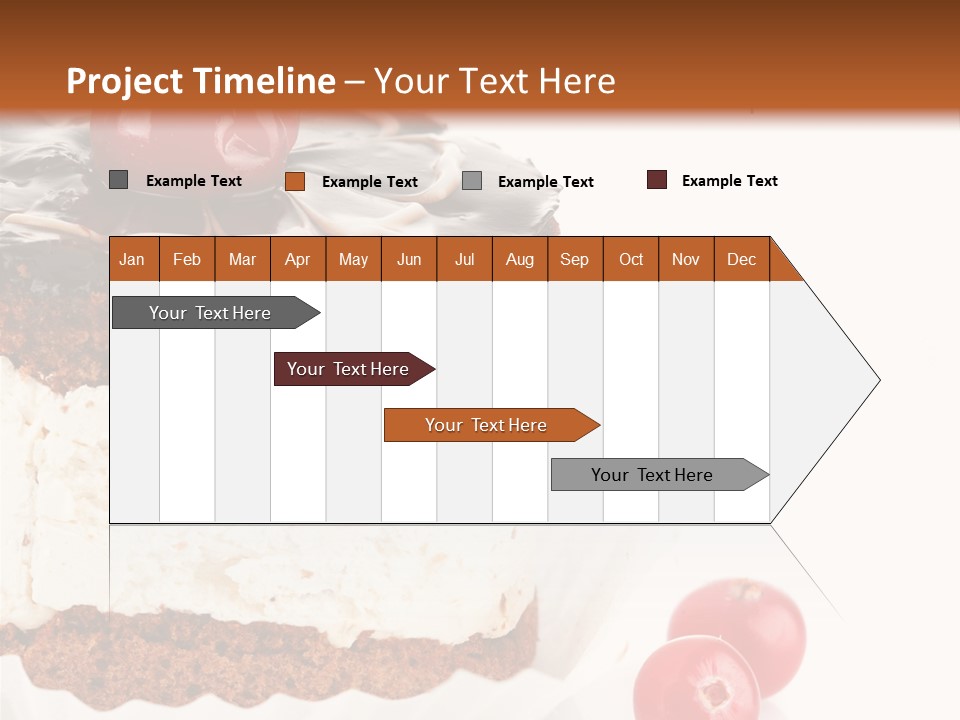 Black Calorie Sweetness PowerPoint Template