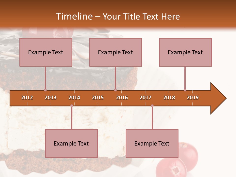 Black Calorie Sweetness PowerPoint Template