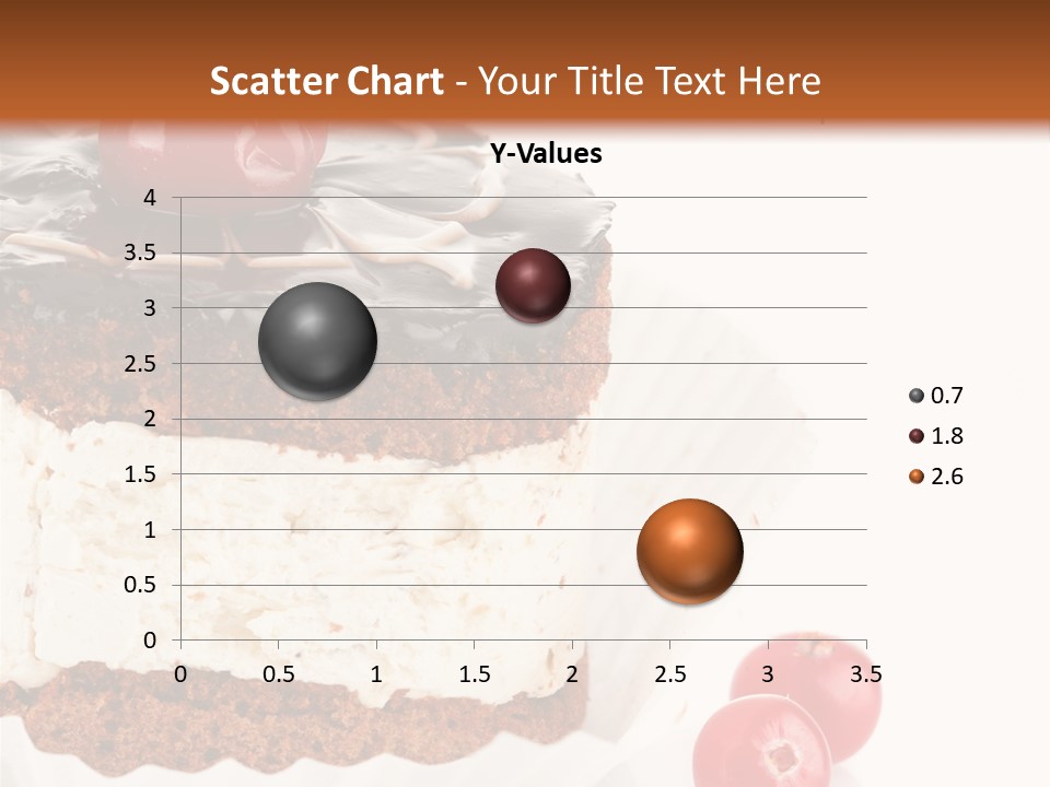 Black Calorie Sweetness PowerPoint Template