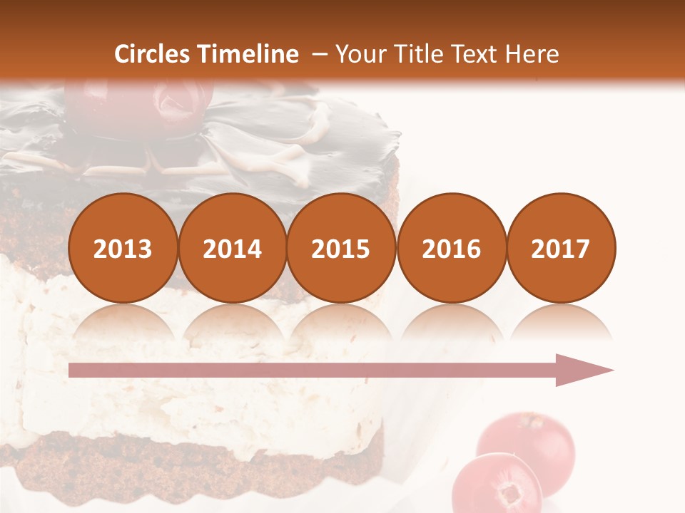 Black Calorie Sweetness PowerPoint Template