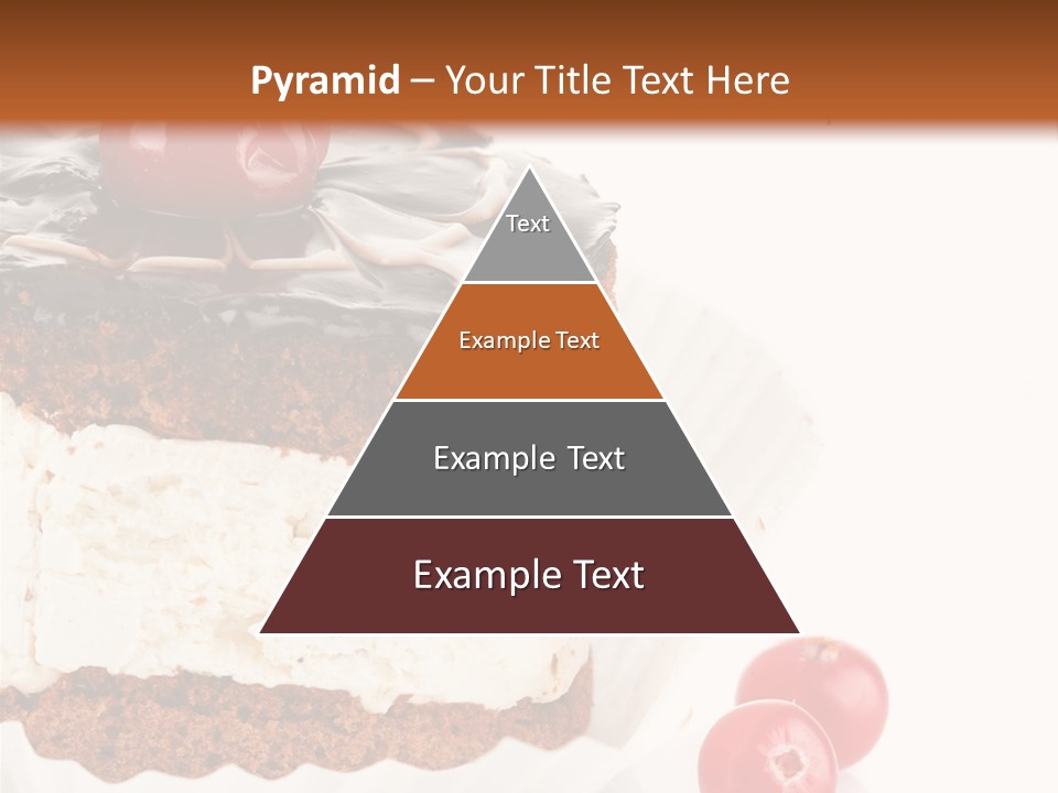 Black Calorie Sweetness PowerPoint Template