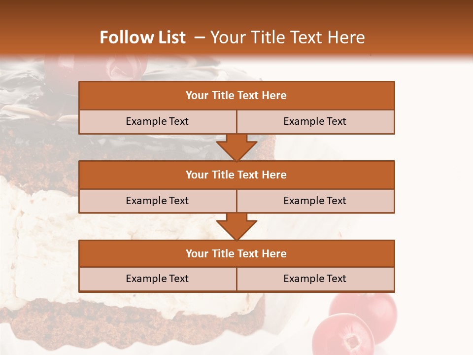 Black Calorie Sweetness PowerPoint Template