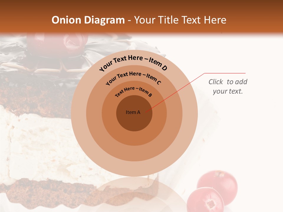 Black Calorie Sweetness PowerPoint Template