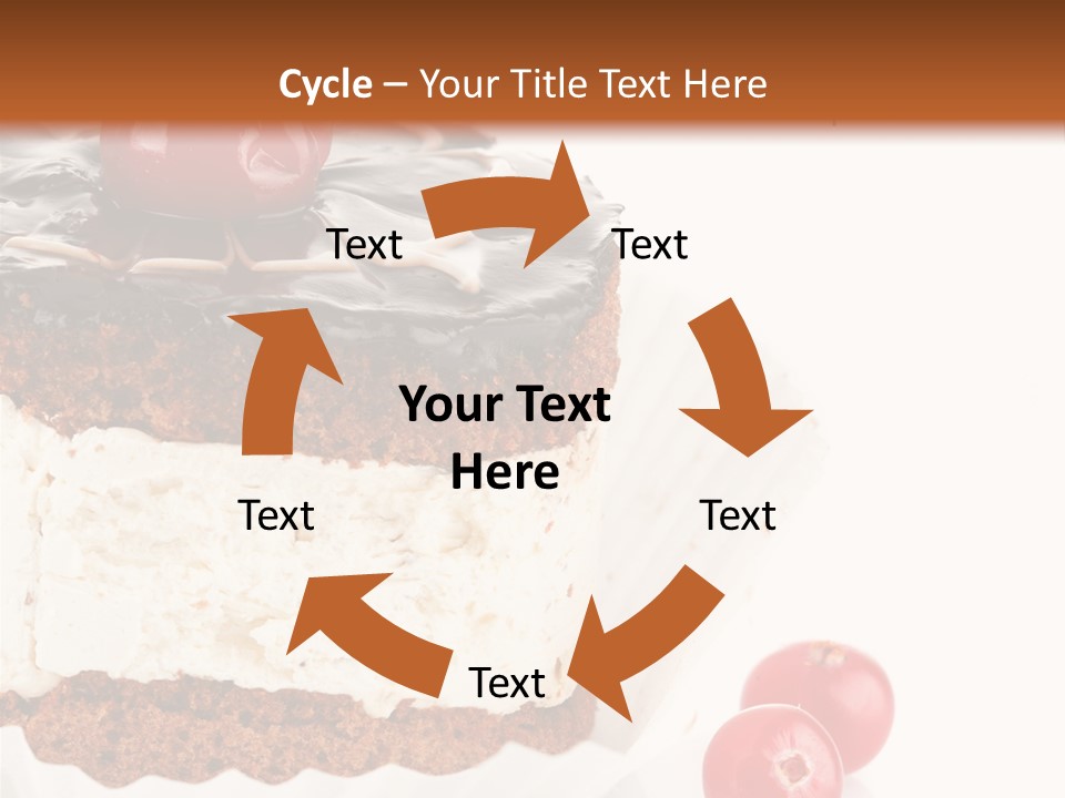 Black Calorie Sweetness PowerPoint Template