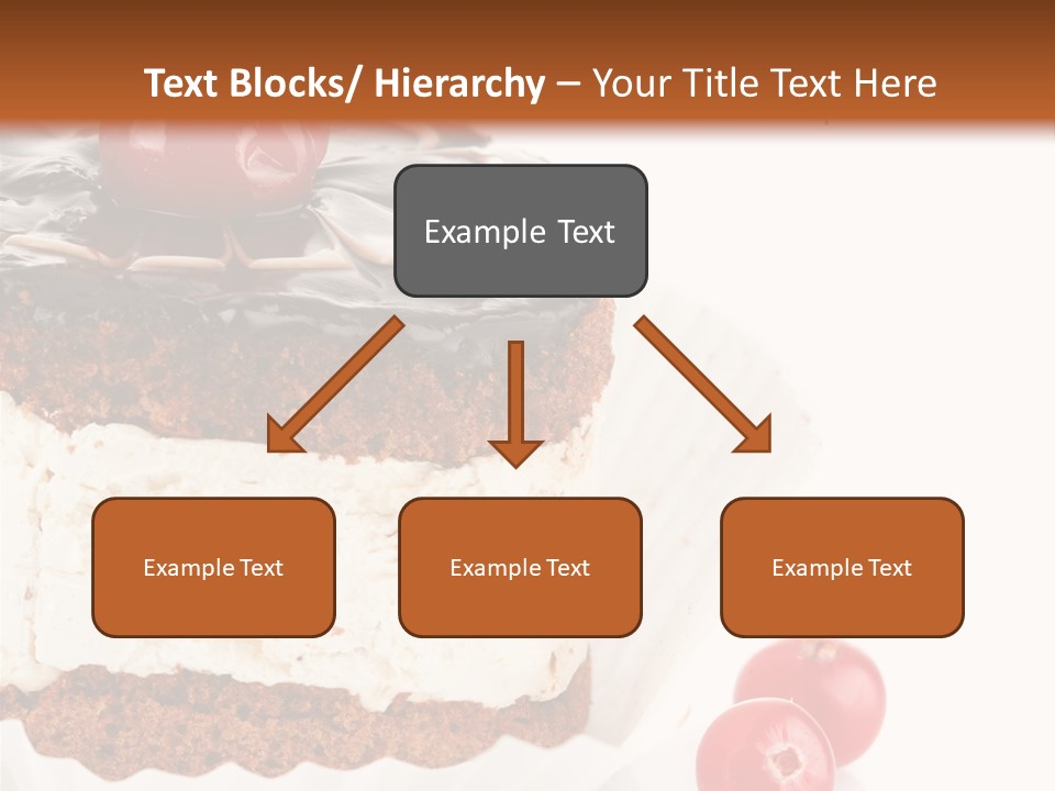 Black Calorie Sweetness PowerPoint Template