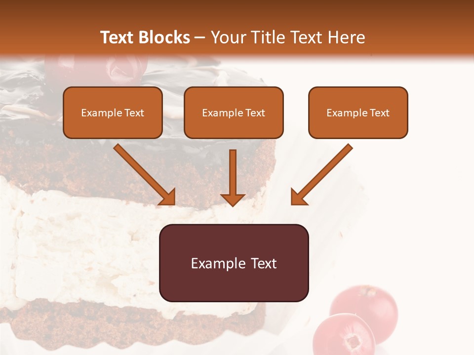 Black Calorie Sweetness PowerPoint Template