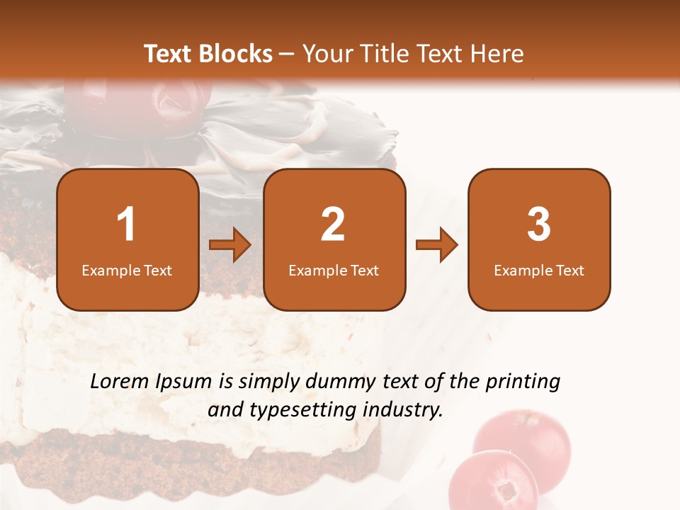 Black Calorie Sweetness PowerPoint Template