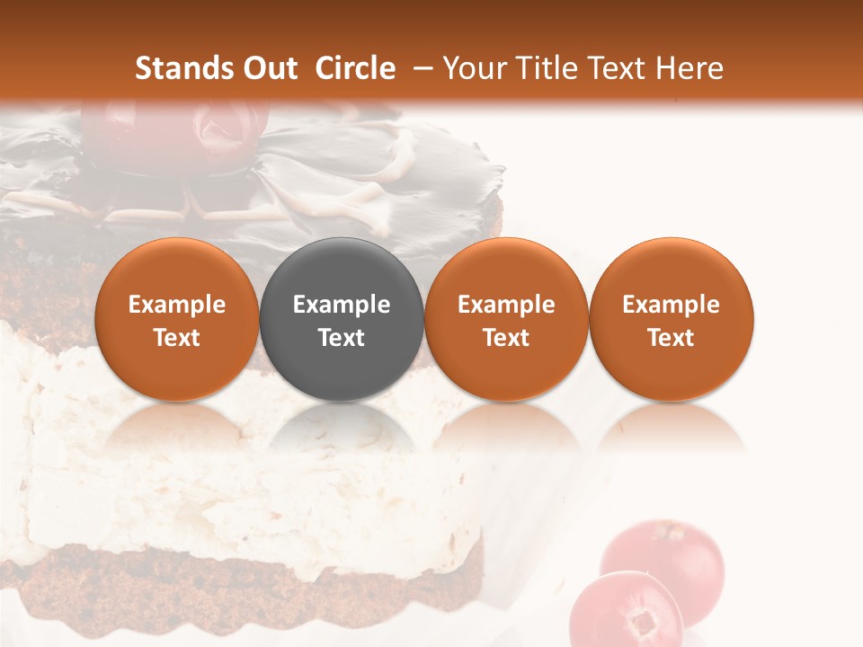 Black Calorie Sweetness PowerPoint Template