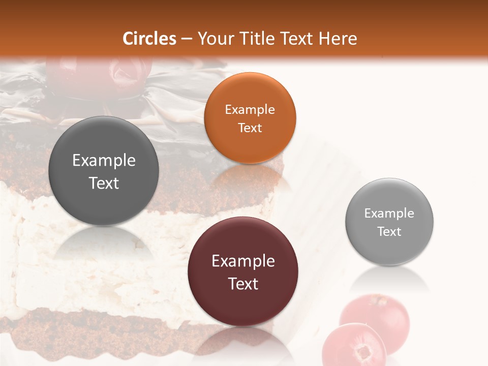 Black Calorie Sweetness PowerPoint Template